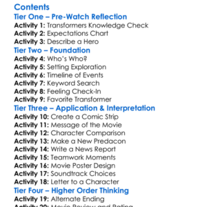 Transformers Prime Beast Hunters Worksheet Activity Booklet