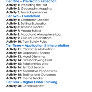 Transsiberian 2008 Worksheet Activity Booklet
