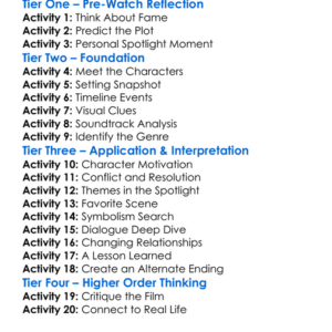 Trapped In The Spotlight 2025 Worksheet Activity Booklet
