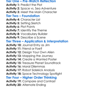 Treasure Planet Worksheet Activity Booklet
