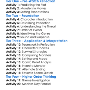 Tremors 1990 Worksheet Activity Booklet