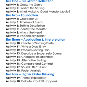 Tremors 4 The Legend Begins 2004 Worksheet Activity Booklet
