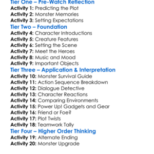 Tremors 5 Bloodlines 2015 Worksheet Activity Booklet