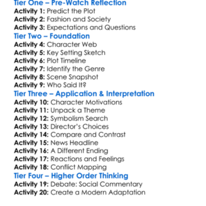 Triangle Of Sadness 2022 Worksheet Activity Booklet