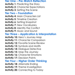 Troy The Odyssey 2017 Worksheet Activity Booklet