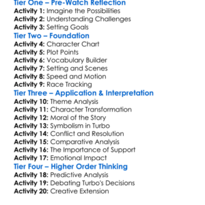Turbo 2013 Worksheet Activity Booklet