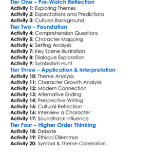 Turning Red 2022 Worksheet Activity Booklet