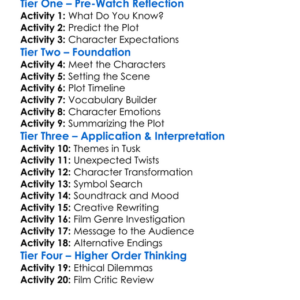 Tusk 2014 Worksheet Activity Booklet