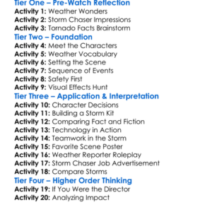Twister 1996 Worksheet Activity Booklet