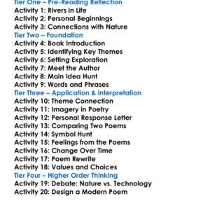 Two Rivulets Walt Whitman Worksheet Activity Booklet