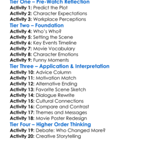 Two Weeks Notice 2002 Worksheet Activity Booklet