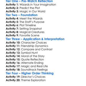 Two Wizards One Staff 2020 Worksheet Activity Booklet