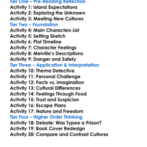 Typee Herman Melville Worksheet Activity Booklet