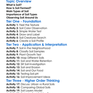 Types Of Soil Worksheet Activity Booklet