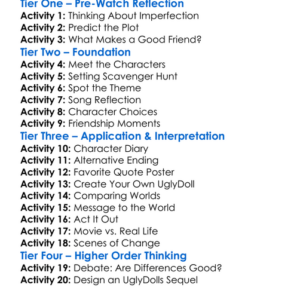 Uglydolls 2019 Worksheet Activity Booklet