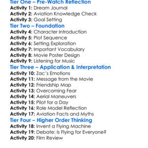 Ultimate Gs Zacs Flying Dream 2000 Worksheet Activity Booklet
