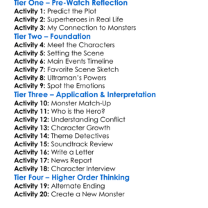 Ultraman Rising Worksheet Activity Booklet