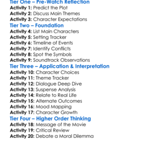 Uncut Gems 2019 Worksheet Activity Booklet