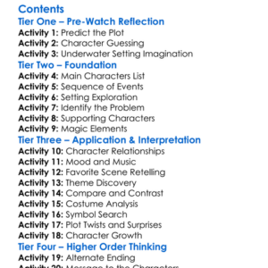 Under The Sea A Descendants Story 2018 Worksheet Activity Booklet