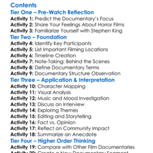 Unearthed  Untold The Path To Pet Sematary 2017 Worksheet Activity Booklet