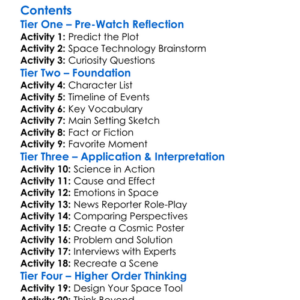 Unknown Cosmic Time Machine 2023 Worksheet Activity Booklet