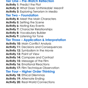 Unthinkable 2010 Worksheet Activity Booklet