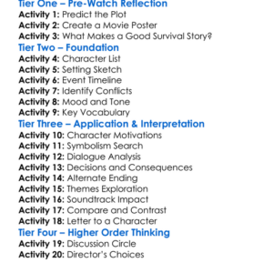 Until Dawn 2025 Worksheet Activity Booklet