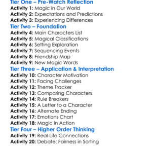 Upside-Down Magic 2020 Worksheet Activity Booklet