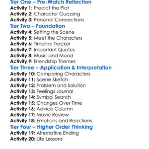 Uptown Girls 2003 Worksheet Activity Booklet