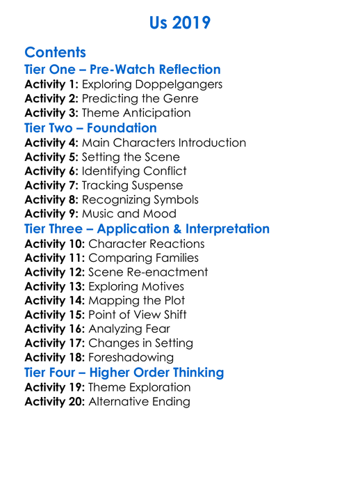Us 2019 Worksheet Activity Booklet