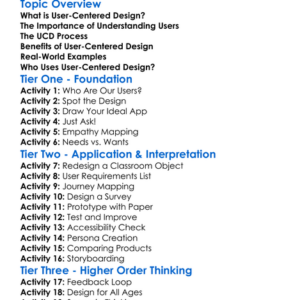 User-Centered Design Worksheet Activity Booklet