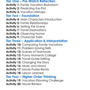 Vacation 2015 Worksheet Activity Booklet