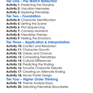 Vacation Friends 2021 Worksheet Activity Booklet