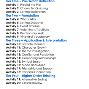 Valentine In The Vineyard 2019 Worksheet Activity Booklet