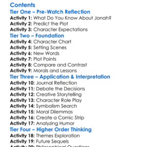 Veggietales Jonah  A Veggietales Movie 2002 Worksheet Activity Booklet