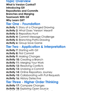 Version Control With Git Worksheet Activity Booklet