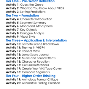 Vhs94 2021 Worksheet Activity Booklet