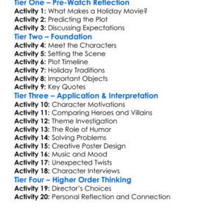Violent Night 2022 Worksheet Activity Booklet