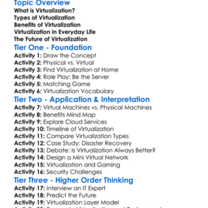 Virtualization Worksheet Activity Booklet