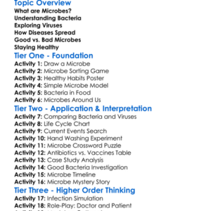 Viruses And Bacteria Worksheet Activity Booklet
