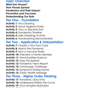 Viruses And Pandemics Worksheet Activity Booklet
