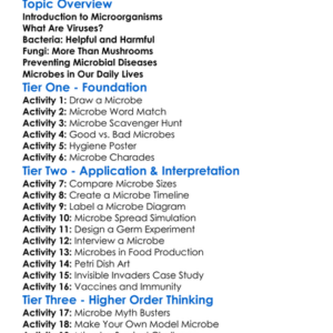Viruses Bacteria And Fungi Worksheet Activity Booklet
