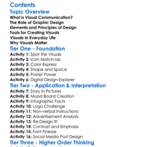 Visual Communication And Graphic Design Worksheet Activity Booklet