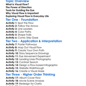 Visual Flow And Direction Worksheet Activity Booklet