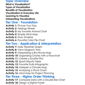 Visualization Techniques Worksheet Activity Booklet