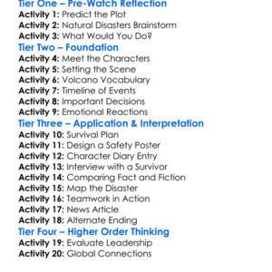 Volcano 1997 Worksheet Activity Booklet