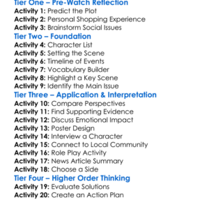 Wal-Town The Film 2006 Worksheet Activity Booklet