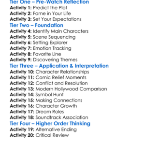 Walk Of Fame 2017 Worksheet Activity Booklet