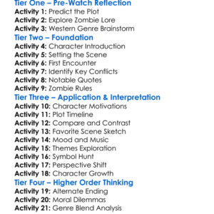 Walking Dead In The West 2016 Worksheet Activity Booklet