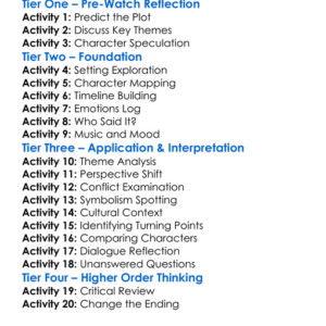 Walking With Shadows 2019 Worksheet Activity Booklet